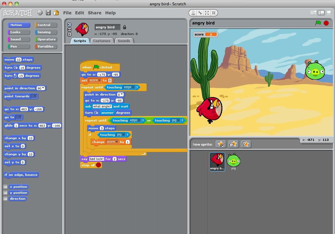 Draw, make games, create animations, tell stories, do math. scratch.mit.edu...